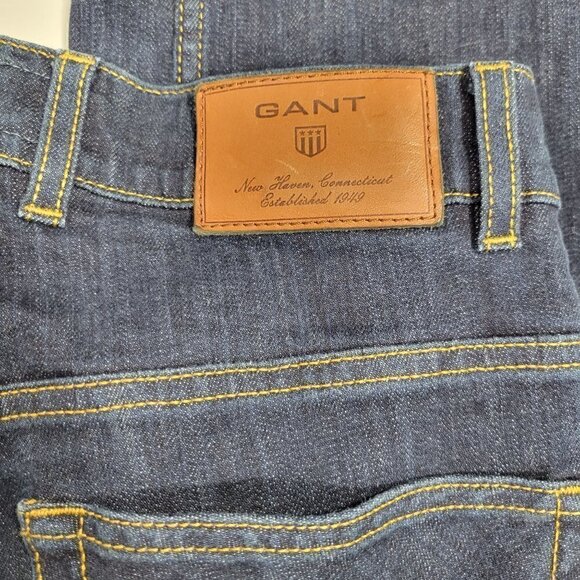 Gant Men's Jason Normal Waist Regular Fit Dark Wah Jean's in a Size 30x32 - Picture 11 of 15